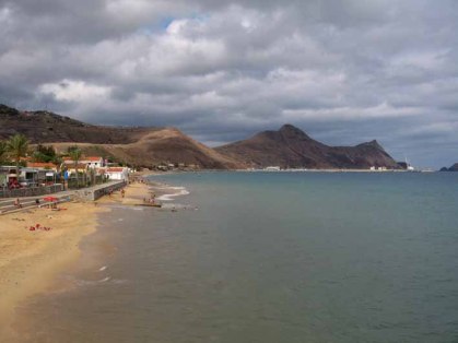 Porto Santo Center met op de achtergrond de haven